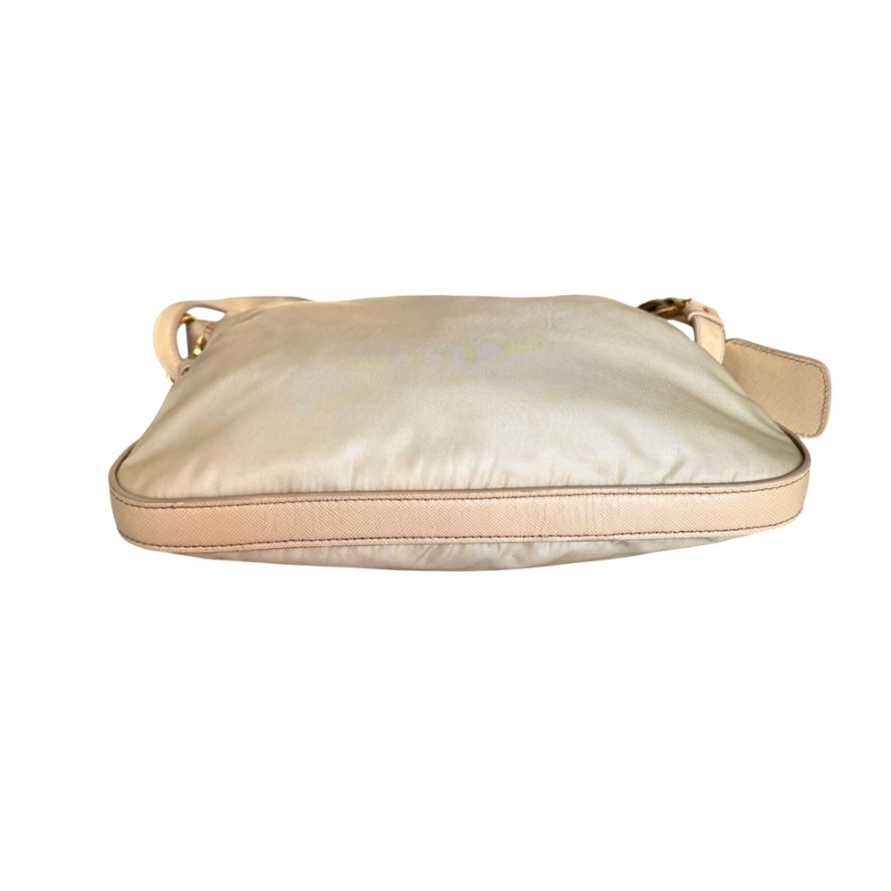 PRADA Tessuto Nylon Shoulder Bag Vanilla Cream Crossbody - Picture 14 of 16